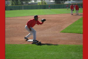Chone Figgins at third, spring training