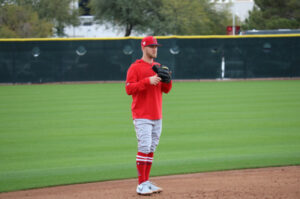Taylor Ward at spring training 2019