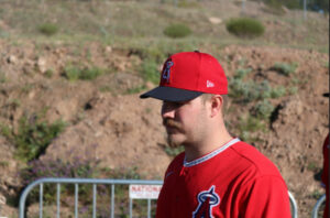 Dylan Bundy walks to spring training